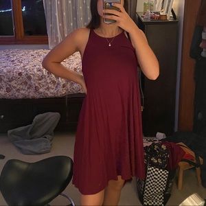 Halter Wine red Dress